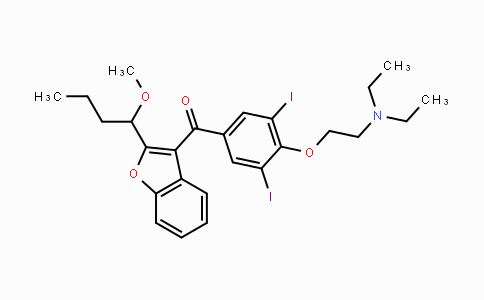 CAS No. 1087223-70-8, (4-(2-(Diethylamino)ethoxy)-3,5-diiodophenyl)-(2-(1-methoxybutyl)benzofuran-3-yl)methanone