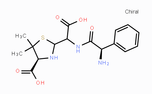 CAS No. 1642629-93-3, (4S)-2-(((R)-2-Amino-2-phenylacetamido)(carboxy)-methyl)-5,5-dimethylthiazolidine-4-carboxylic acid