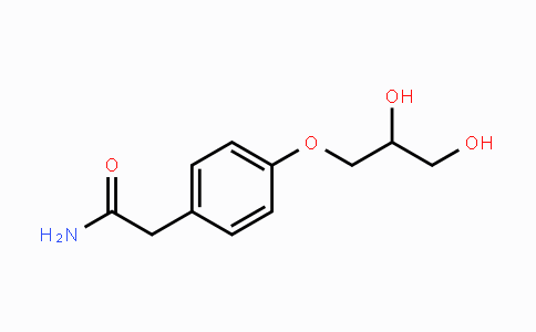 CAS No. 61698-76-8, 2-(4-(2,3-Dihydroxypropoxy)phenyl)acetamide