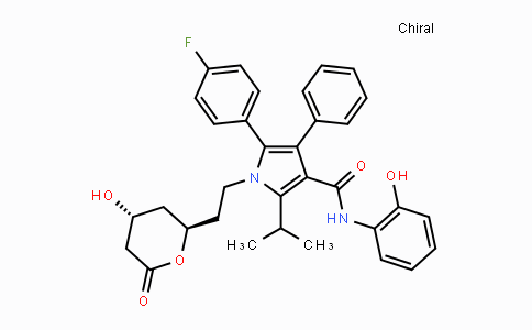 CAS No. 163217-74-1, 5-(4-Fluorophenyl)-1-(2-((2R,4R)-4-hydroxy-6-oxotetrahydro-2H-pyran-2-yl)-ethyl)-N-(2-hydroxyphenyl)-2-isopropyl-4-phenyl-1H-pyrrole-3-carboxamide