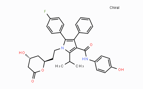 CAS No. 163217-70-7, 5-(4-Fluorophenyl)-1-(2-((2R,4R)-4-hydroxy-6-oxotetrahydro-2H-pyran-2-yl)-ethyl)-N-(4-hydroxyphenyl)-2-isopropyl-4-phenyl-1H-pyrrole-3-carboxamide