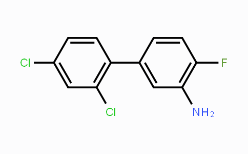 CAS No. 1361841-20-4, 2',4'-Dichloro-4-fluorobiphenyl-3-amine