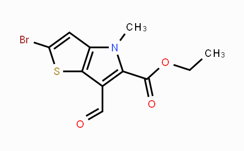 1221186-55-5 | Ethyl 2-bromo-6-formyl-4-methyl-4H-thieno[3,2-b]pyrrole-5-carboxylate