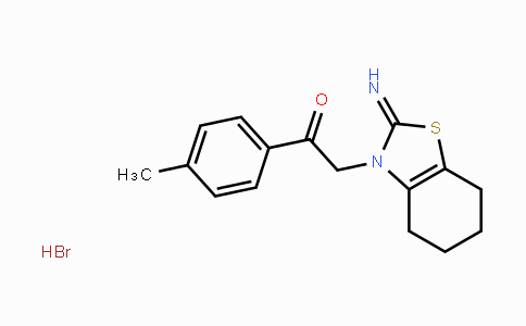 CAS No. 63208-82-2, 2-(2-Imino-4,5,6,7-tetrahydrobenzo[d]thiazol-3(2H)-yl)-1-p-tolylethanone hydrobromide