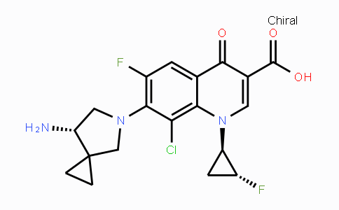 7-((S)-7-Amino-5-azaspiro[2.4]heptan-5-yl)-8-chloro-6-fluoro-1-((1R,2R)-2-fluorocyclopropyl)-4-oxo-1,4-dihydroquinoline-3-carboxylic acid