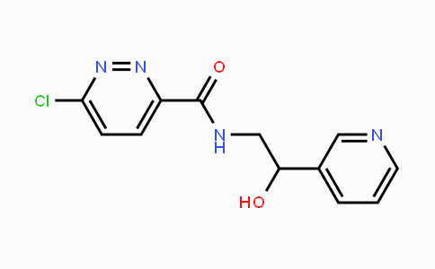 CAS No. 1024604-99-6, 6-Chloro-N-(2-hydroxy-2-(pyridin-3-yl)ethyl)pyridazine-3-carboxamide