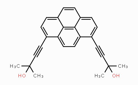 CAS No. 863643-48-5, 2,2'-(Pyrene-1,8-diylbis(ethyne-2,1-diyl))bis(propan-2-ol)