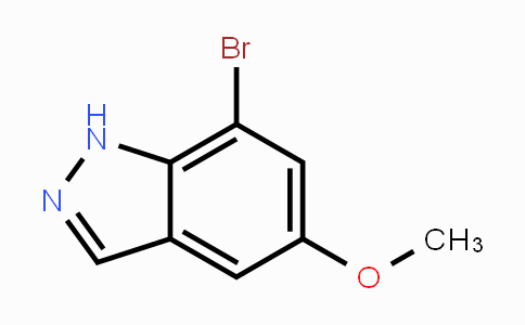CAS No. 1100214-10-5, 7-Bromo-5-methoxy-1H-indazole