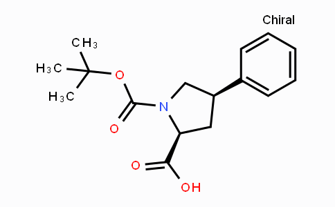 CAS No. 336818-78-1, (2S,4R)-1-(tert-Butoxycarbonyl)-4-phenylpyrrolidine-2-carboxylic acid