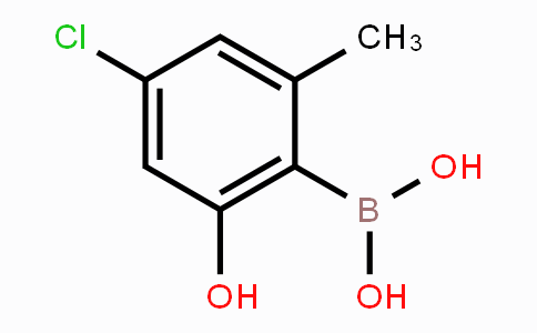 CAS No. 1207961-50-9, 4-Chloro-2-hydroxy-6-methylphenylboronic acid