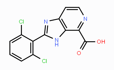 CAS No. 1337881-91-0, 2-(2,6-Dichlorophenyl)-3H-imidazo[4,5-c]pyridine-4-carboxylic acid
