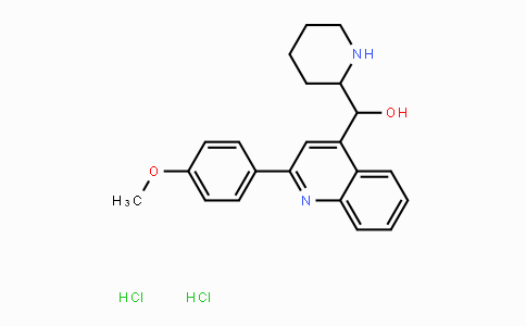 CAS No. 858474-14-3, (2-(4-Methoxyphenyl)quinolin-4-yl)(piperidin-2-yl)methanol dihydrochloride