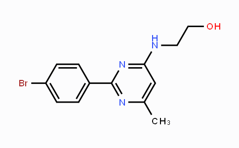 CAS No. 330981-72-1, 2-(2-(4-Bromophenyl)-6-methylpyrimidin-4-ylamino)ethanol