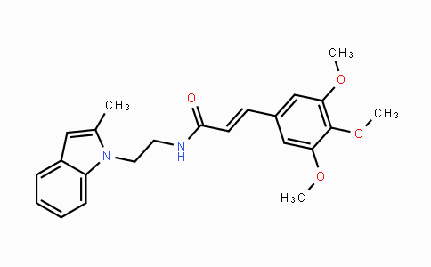 CAS No. 1164462-05-8, (E)-N-(2-(2-Methyl-1H-indol-1-yl)ethyl)-3-(3,4,5-trimethoxyphenyl)acrylamide