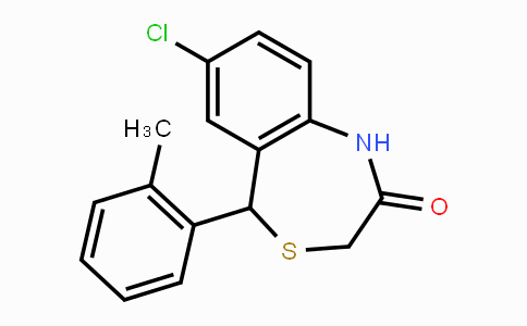 CAS No. 488829-66-9, 7-Chloro-5-o-tolyl-3,5-dihydrobenzo[e][1,4]thiazepin-2(1H)-one