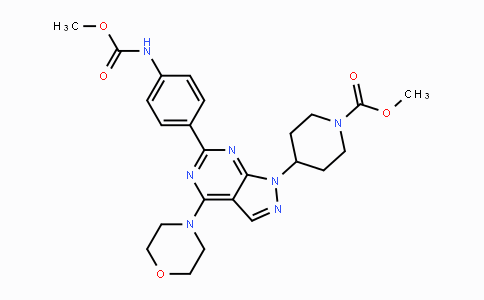 CAS No. 1062169-56-5, Methyl 4-(6-(4-(methoxycarbonylamino)phenyl)-4-morpholino-1H-pyrazolo[3,4-d]pyrimidin-1-yl)piperidine-1-carboxylate