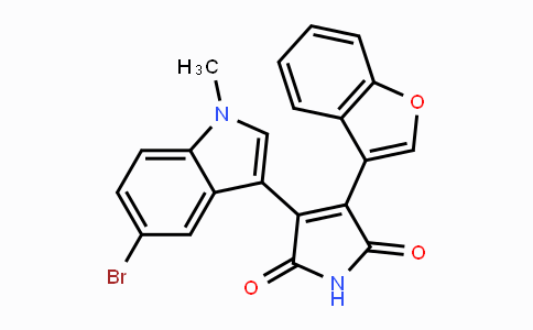 CAS No. 941575-71-9, 3-(Benzofuran-3-yl)-4-(5-bromo-1-methyl-1H-indol-3-yl)-1H-pyrrole-2,5-dione