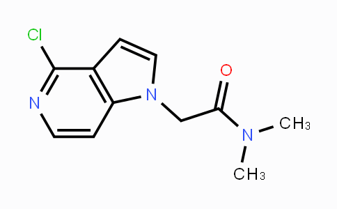 CAS No. 494767-42-9, 2-(4-Chloro-1H-pyrrolo[3,2-c]pyridin-1-yl)-N,N-dimethylacetamide