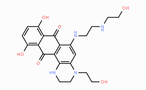 CAS No. 137132-70-8, 8,11-Dihydroxy-4-(2-hydroxyethyl)-6-(2-(2-hydroxyethylamino)ethylamino)-1,2,3,4-tetrahydronaphtho[2,3-f]quinoxaline-7,12-dione