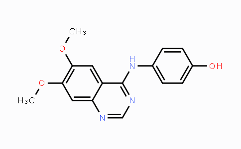 CAS No. 202475-60-3, 4-(6,7-Dimethoxyquinazolin-4-ylamino)phenol