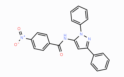 CAS No. 890764-36-0, N-(1,3-Diphenyl-1H-pyrazol-5-yl)-4-nitrobenzamide