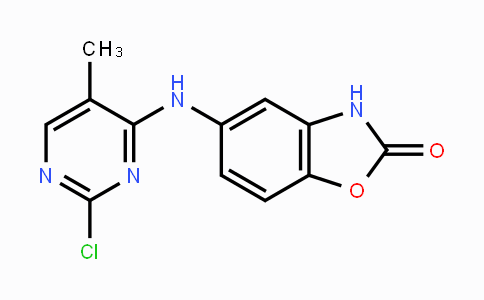 CAS No. 1236670-87-3, 5-(2-Chloro-5-methylpyrimidin-4-ylamino)benzo[d]oxazol-2(3H)-one