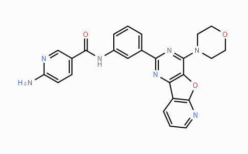 MC111409 | 371942-69-7 | 3-Pyridinecarboxamide, 6-amino-N-[3-[4-(4-morpholinyl)pyrido[3',2':4,5]furo[3,2-d]pyrimidin-2-yl]phenyl]-