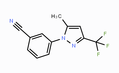 CAS No. 209958-67-8, 3-(5-Methyl-3-(trifluoromethyl)-1H-pyrazol-1-yl)benzonitrile