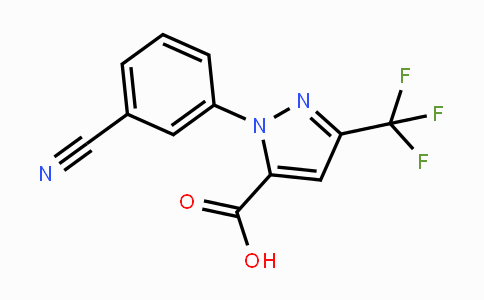 CAS No. 209917-93-1, 1-(3-Cyanophenyl)-3-(trifluoromethyl)-1H-pyrazole-5-carboxylic acid