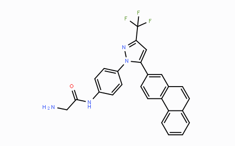 CAS No. 742112-33-0, 2-Amino-N-(4-(5-(phenanthren-2-yl)-3-(trifluoromethyl)-1H-pyrazol-1-yl)phenyl)acetamide