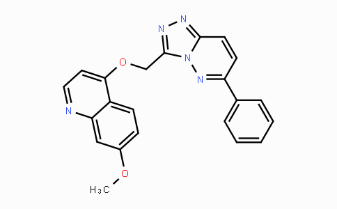CAS No. 1002304-34-8, 7-Methoxy-4-((6-phenyl-[1,2,4]triazolo[4,3-b]pyridazin-3-yl)methoxy)quinoline
