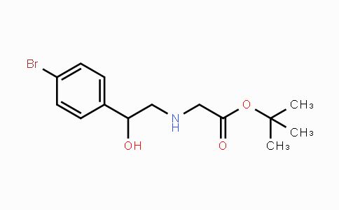 CAS No. 2203616-44-6, tert-Butyl 2-(2-(4-bromophenyl)-2-hydroxyethylamino)acetate