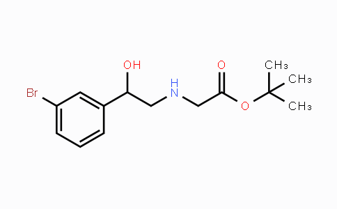 CAS No. 2204914-84-9, tert-Butyl 2-(2-(3-bromophenyl)-2-hydroxyethylamino)acetate