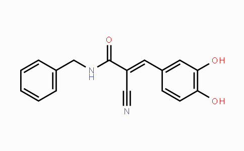 CAS No. 133550-30-8, (E)-N-Benzyl-2-cyano-3-(3,4-dihydroxyphenyl)acrylamide