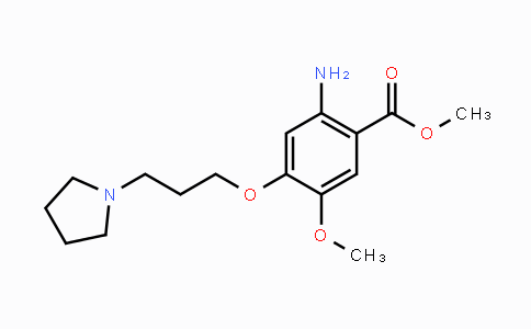 CAS No. 1320288-24-1, Methyl 2-amino-5-methoxy-4-(3-(pyrrolidin-1-yl)propoxy)benzoate