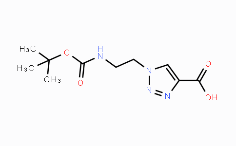CAS No. 1211504-22-1, 1-(2-((tert-Butoxycarbonyl)amino)ethyl)-1H-1,2,3-triazole-4-carboxylic acid