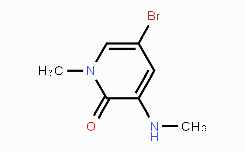 CAS No. 1706749-92-9, 5-Bromo-1-methyl-3-(methylamino)pyridin-2(1H)-one