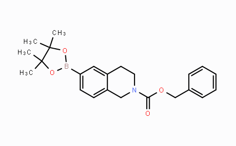 CAS No. 1020174-05-3, Benzyl 6-(4,4,5,5-tetramethyl-1,3,2-dioxaborolan-2-yl)-3,4-dihydroisoquinoline-2(1H)-carboxylate