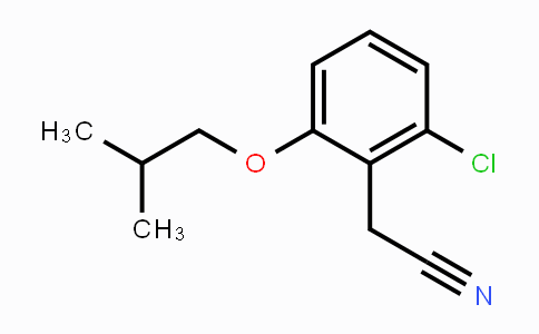CAS No. 1823420-67-2, 2-(2-Chloro-6-isobutoxyphenyl)acetonitrile