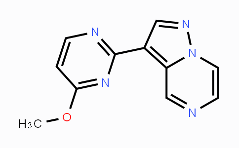 CAS No. 1330043-94-1, 3-(4-Methoxypyrimidin-2-yl)pyrazolo[1,5-a]pyrazine
