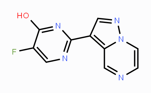 CAS No. 1330044-14-8, 5-Fluoro-2-(pyrazolo[1,5-a]pyrazin-3-yl)pyrimidin-4-ol