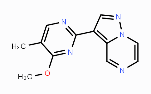 CAS No. 1330044-23-9, 3-(4-Methoxy-5-methylpyrimidin-2-yl)pyrazolo[1,5-a]pyrazine