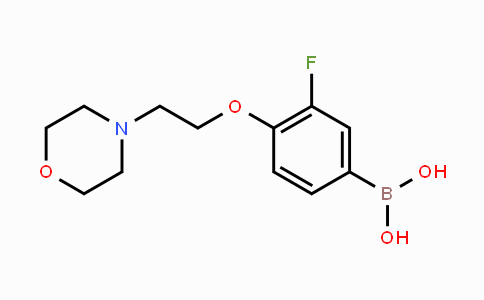 CAS No. 1704064-15-2, 3-Fluoro-4-(2-morpholinoethoxy)phenylboronic acid