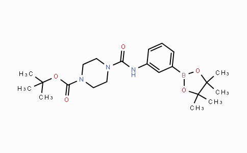CAS No. 1704081-91-3, tert-Butyl4-((3-(4,4,5,5-tetramethyl-1,3,2-dioxaborolan-2-yl)phenyl)carbamoyl)piperazine-1-carboxylate