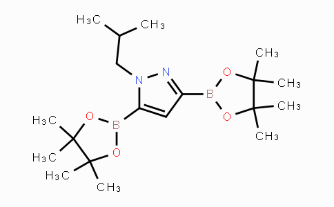 CAS No. 2096332-54-4, 1-Isobutyl-3,5-bis(4,4,5,5-tetramethyl-1,3,2-dioxaborolan-2-yl)-1H-pyrazole