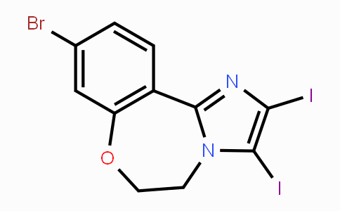 CAS No. 1282516-68-0, 9-Bromo-2,3-diiodo-5,6-dihydrobenzo[f]imidazo[1,2-d][1,4]oxazepine