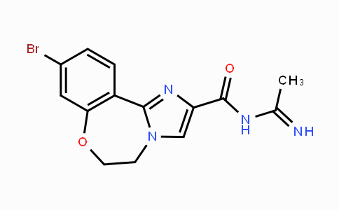 CAS No. 1628256-47-2, 9-Bromo-N-(1-iminoethyl)-5,6-dihydrobenzo[f]imidazo[1,2-d][1,4]oxazepine-2-carboxamide
