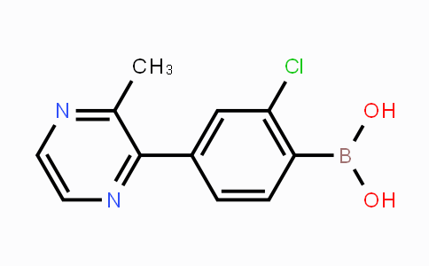 (2-Chloro-4-(3-methylpyrazin-2-yl)phenyl)boronic acid