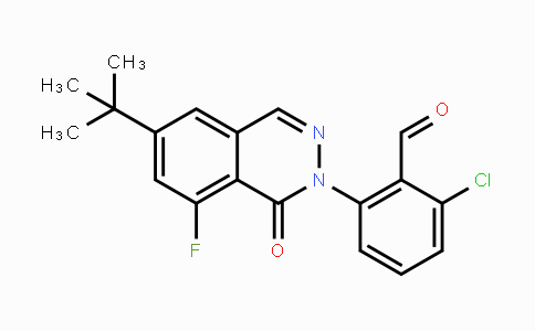 DY111599 | 1242156-60-0 | 2-(6-(tert-Butyl)-8-fluoro-1-oxophthalazin-2(1H)-yl)-6-chlorobenzaldehyde
