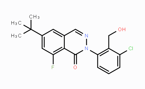 CAS No. 1242156-61-1, 6-(tert-Butyl)-2-(3-chloro-2-(hydroxymethyl)phenyl)-8-fluorophthalazin-1(2H)-one